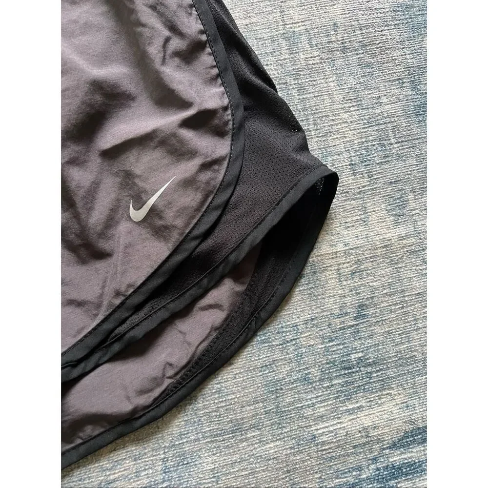 Nike Gray black Tempo Dri-FIT Brief Lined Running Shorts Women's Small